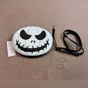 Glow in the Dark White Jack O Lantern Shoulder Bag Sleepyville Critters